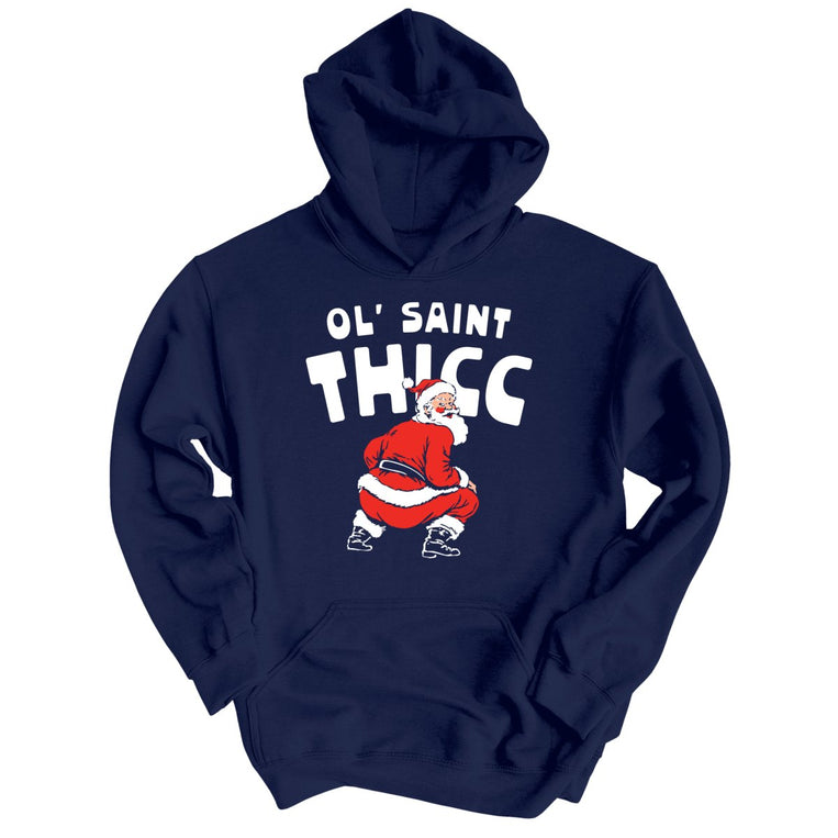 Ol' Saint Thicc - Navy - Unisex Hoodie