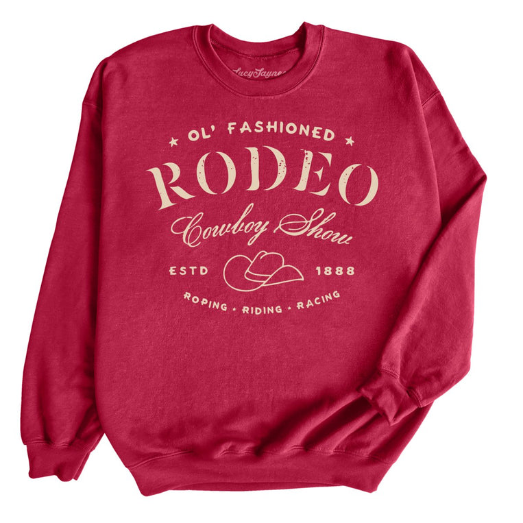 Old Fashioned Rodeo - Cardinal Red - Full Front
