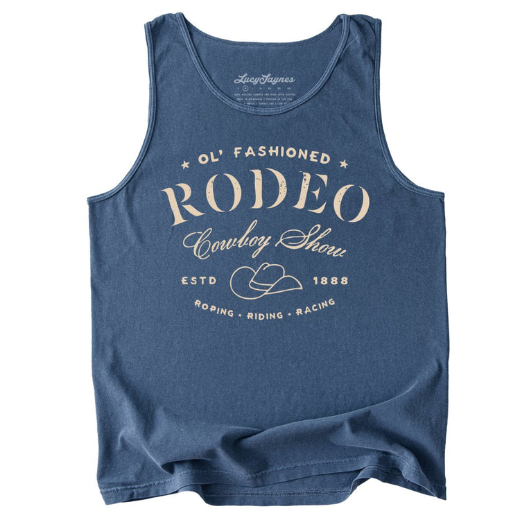Old Fashioned Rodeo Comfort Colors Graphic Tank Top