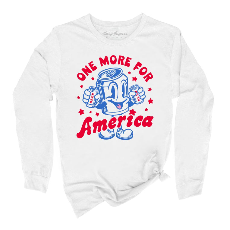 One More For America - White - Unisex Long Sleeve T-Shirt