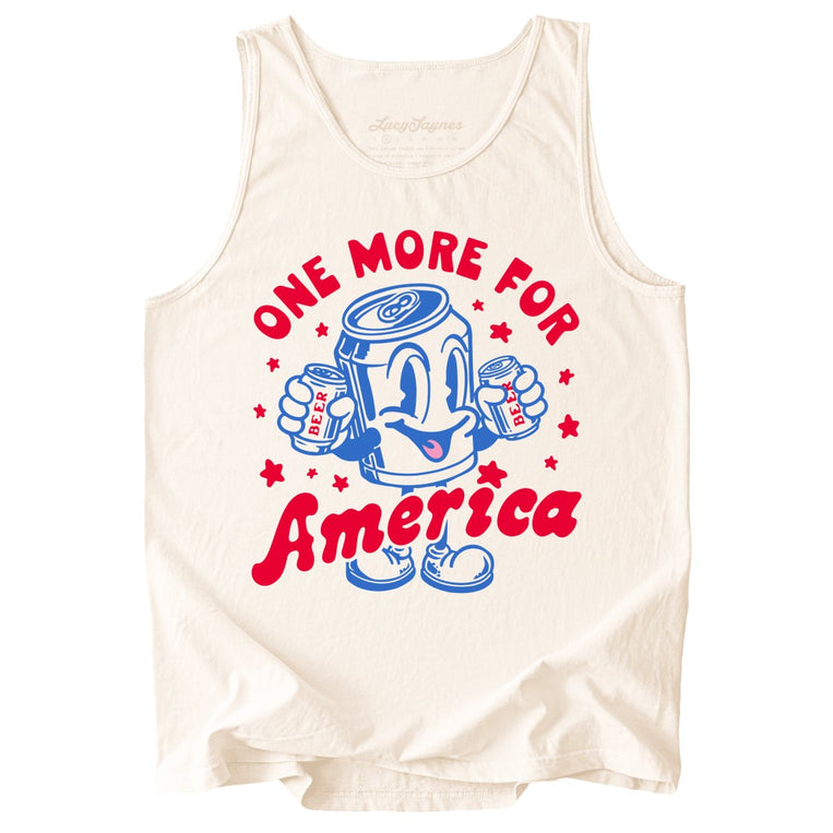 One More For America Comfort Colors Graphic Tank Top