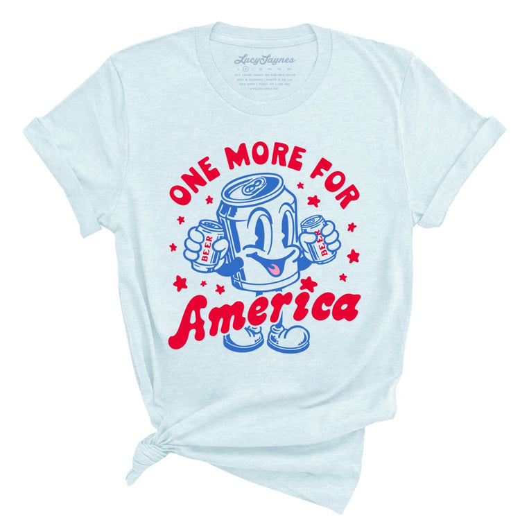 One More For America - Heather Ice Blue - Unisex T-Shirt