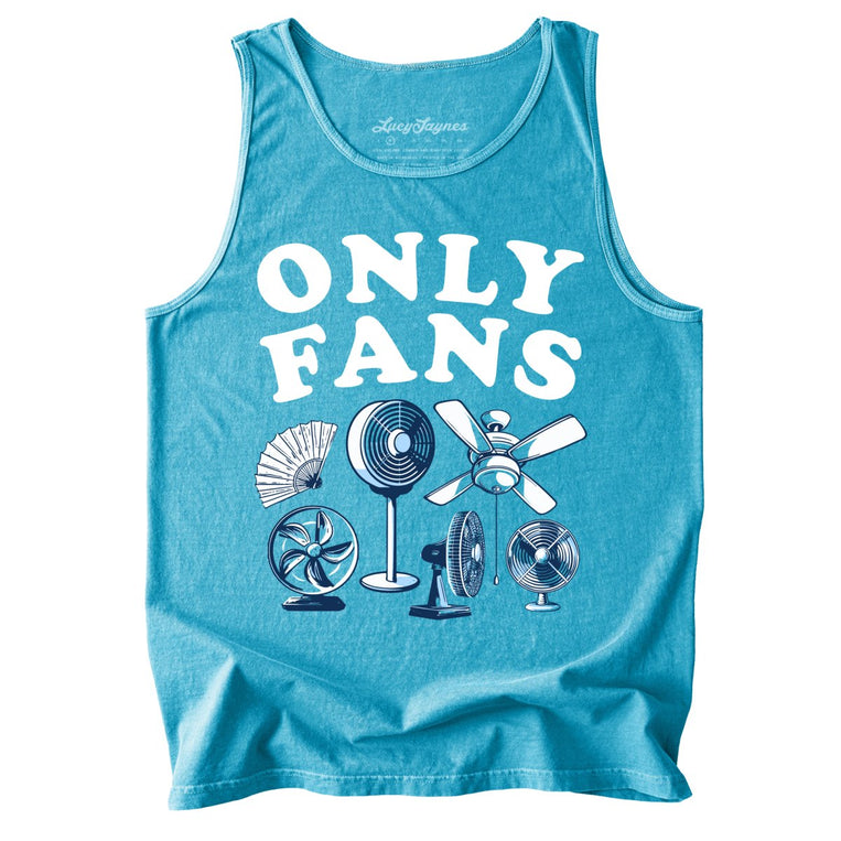 Only Fans Comfort Colors Graphic Tank Top - Sapphire