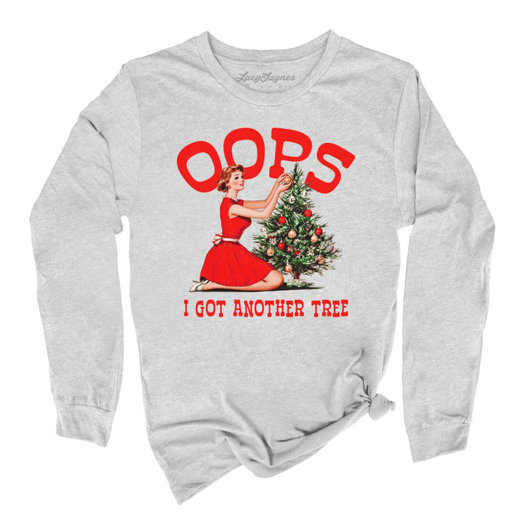 Oops I Got Another Tree - Athletic Heather - Unisex Long Sleeve T-Shirt