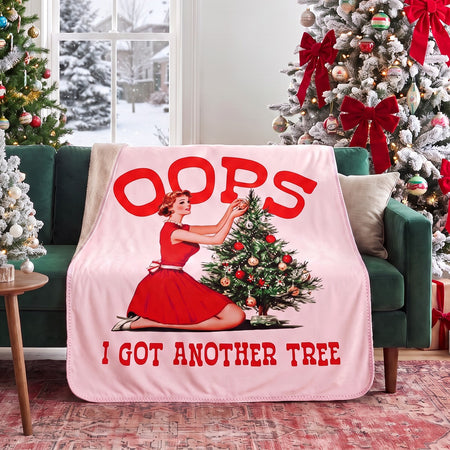 Oops I Got Another Tree Sherpa Blanket
