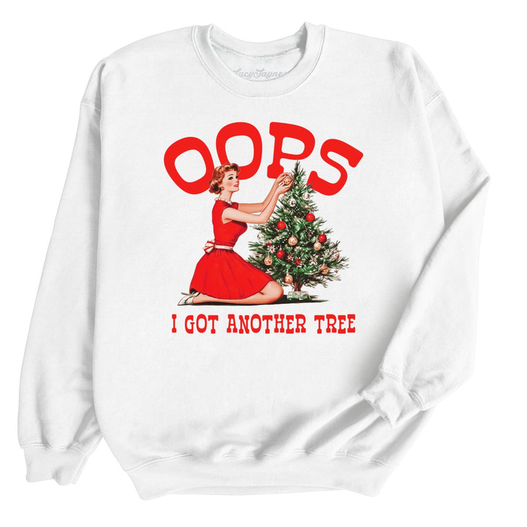 Oops I Got Another Tree - White - Unisex Sweatshirt
