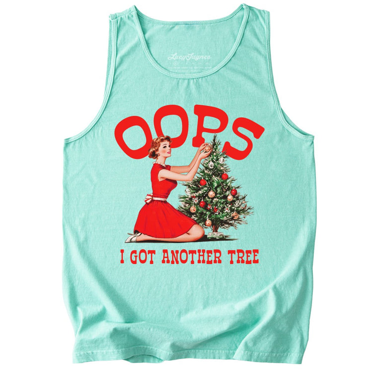 Oops I Got Another Tree Comfort Colors Graphic Tank Top - Island Reef