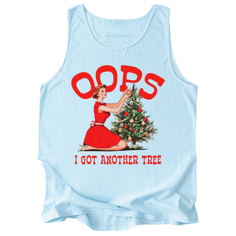Oops I Got Another Tree Comfort Colors Graphic Tank Top - Chambray