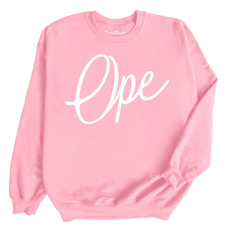 Ope Script - Light Pink - Full Front