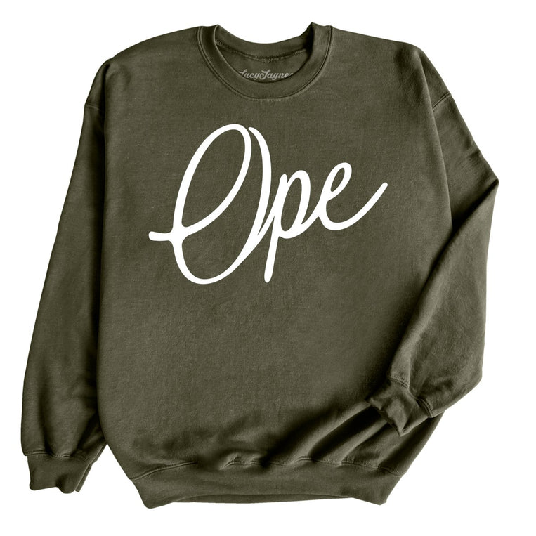 Ope Script - Military Green - Full Front
