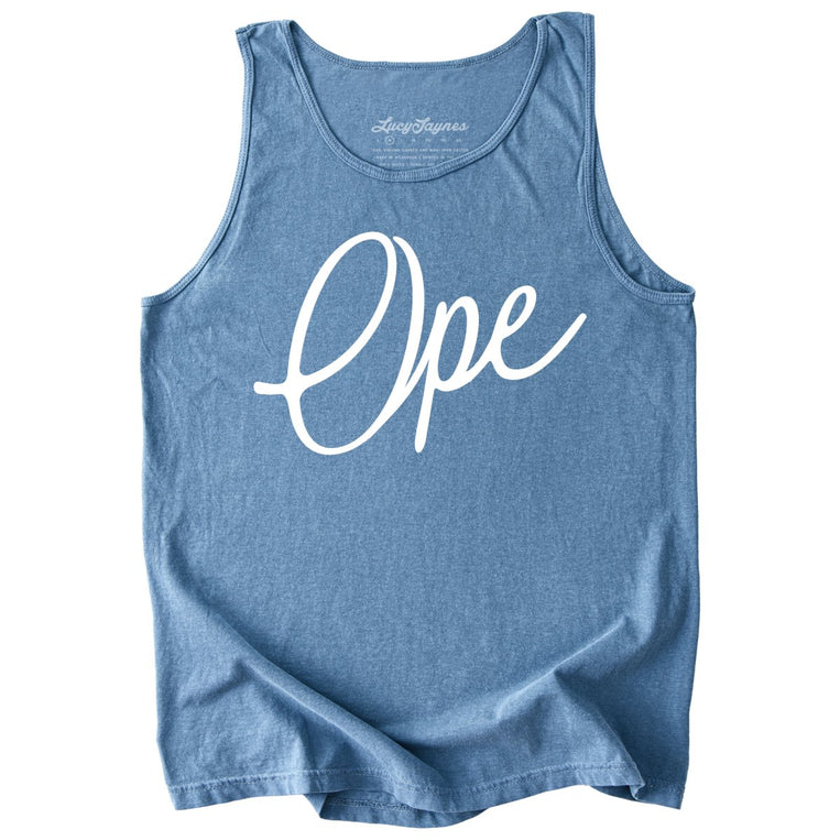 Ope Script Comfort Colors Graphic Tank Top