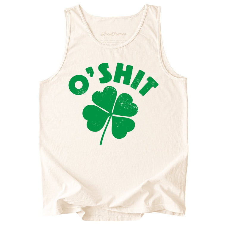 O'shit Comfort Colors Graphic Tank Top - Ivory