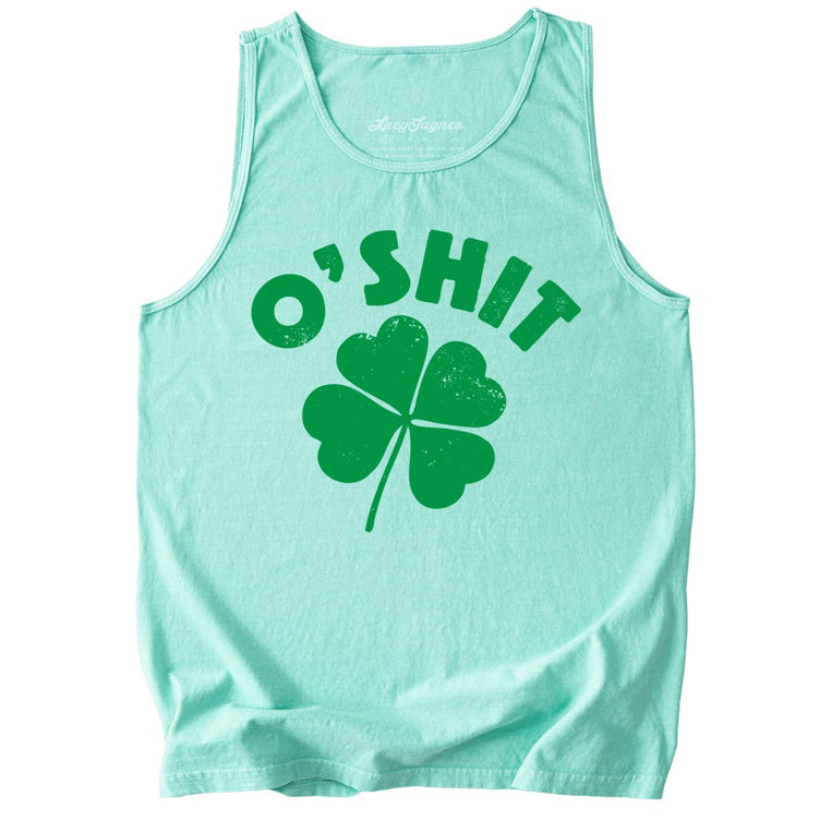 O'shit Comfort Colors Graphic Tank Top - Island Reef