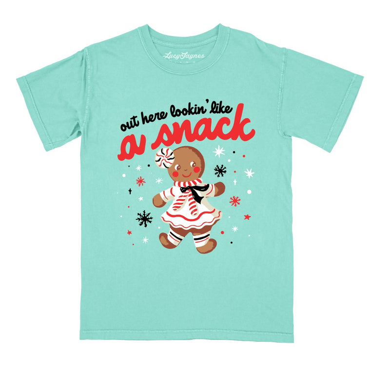 Out Here Lookin' Like A Snack - Chalky Mint - Comfort Colors Tee