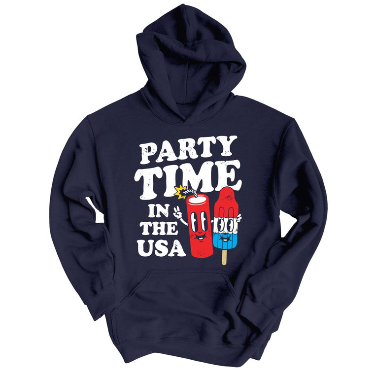 Party Time In The USA - Classic Navy - Full Front