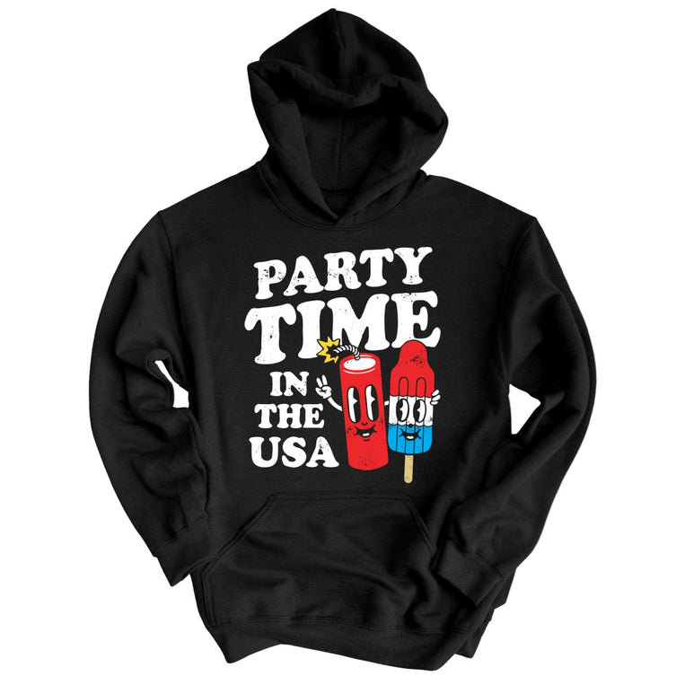 Party Time In The USA - Black - Full Front