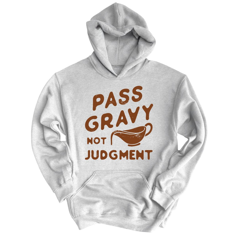 Pass Gravy Not Judgment - Grey Heather - Full Front