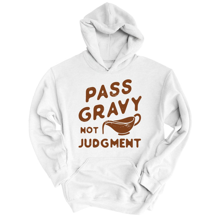 Pass Gravy Not Judgment - White - Full Front