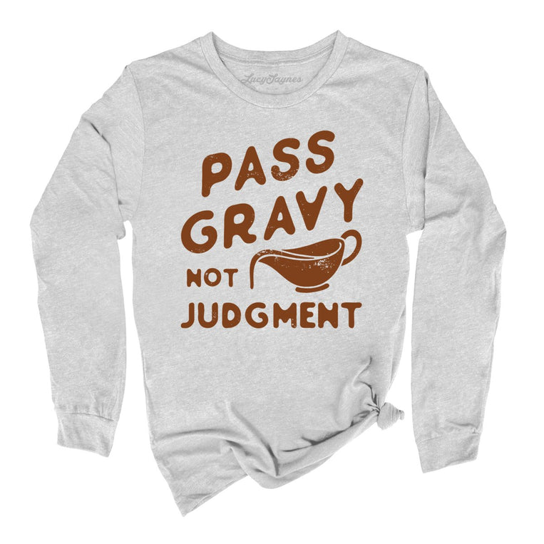 Pass Gravy Not Judgment - Athletic Heather - Full Front