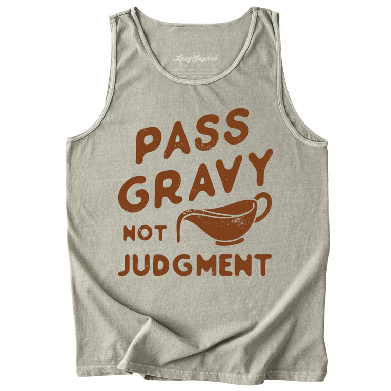 Pass Gravy Not Judgment Comfort Colors Graphic Tank Top