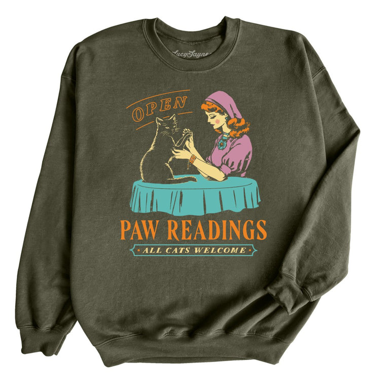 Paw Readings - Military Green - Front