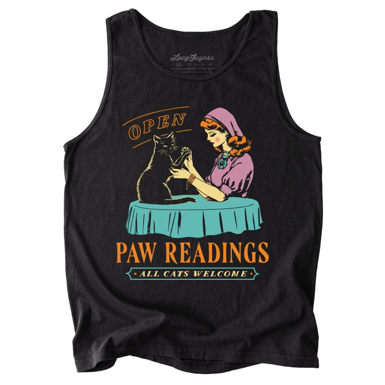 Paw Readings Comfort Colors Graphic Tank Top
