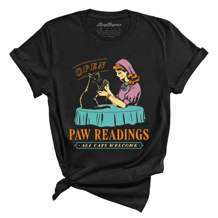 Paw Readings - Black - Full Front