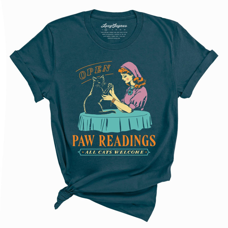 Paw Readings - Deep Teal - Full Front