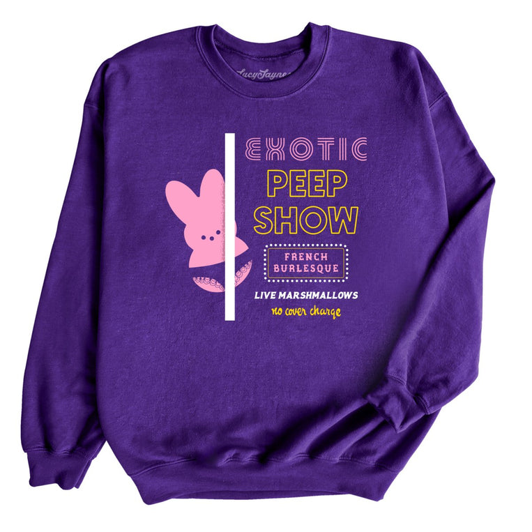 Peep Show - Purple - Unisex Sweatshirt