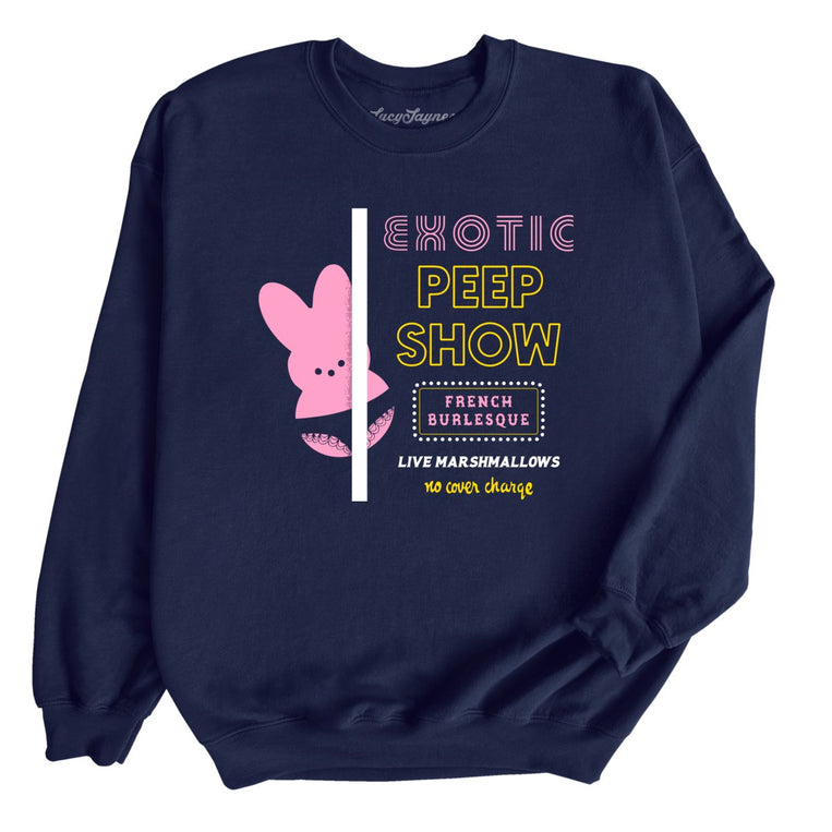 Peep Show - Navy - Unisex Sweatshirt