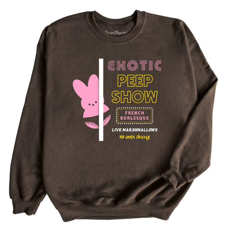 Peep Show - Dark Chocolate - Unisex Sweatshirt