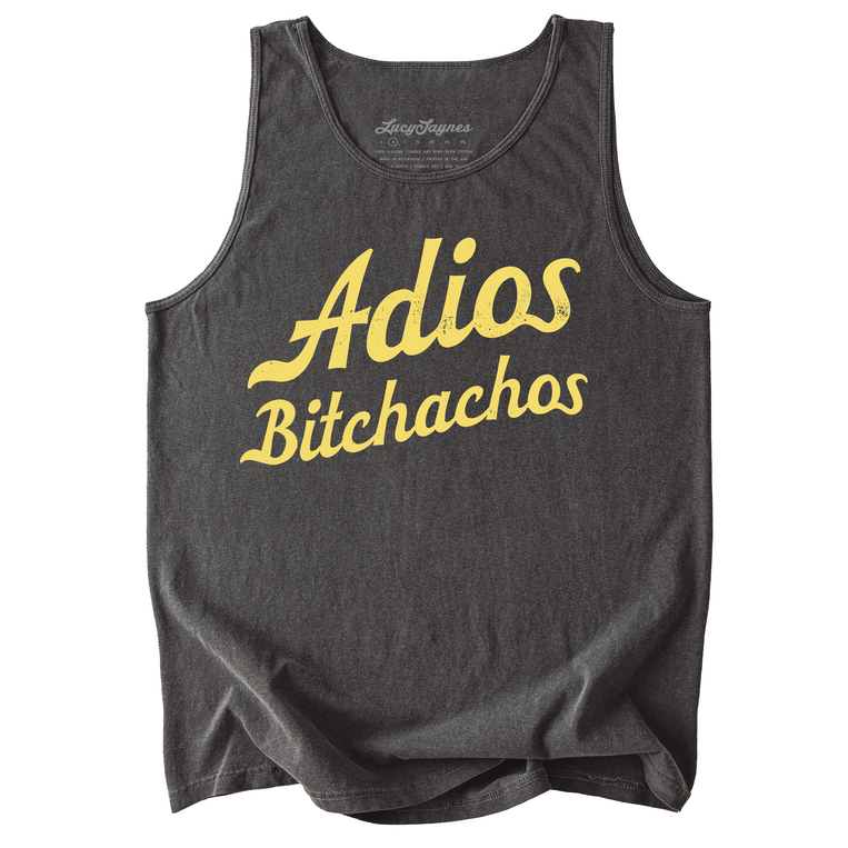 Adios Bitchachos Comfort Colors Graphic Tank Top - Pepper