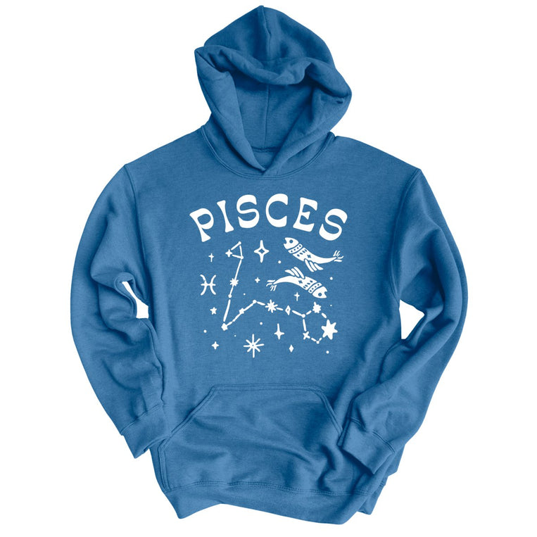 Pisces - Indigo Blue - Unisex Hoodie