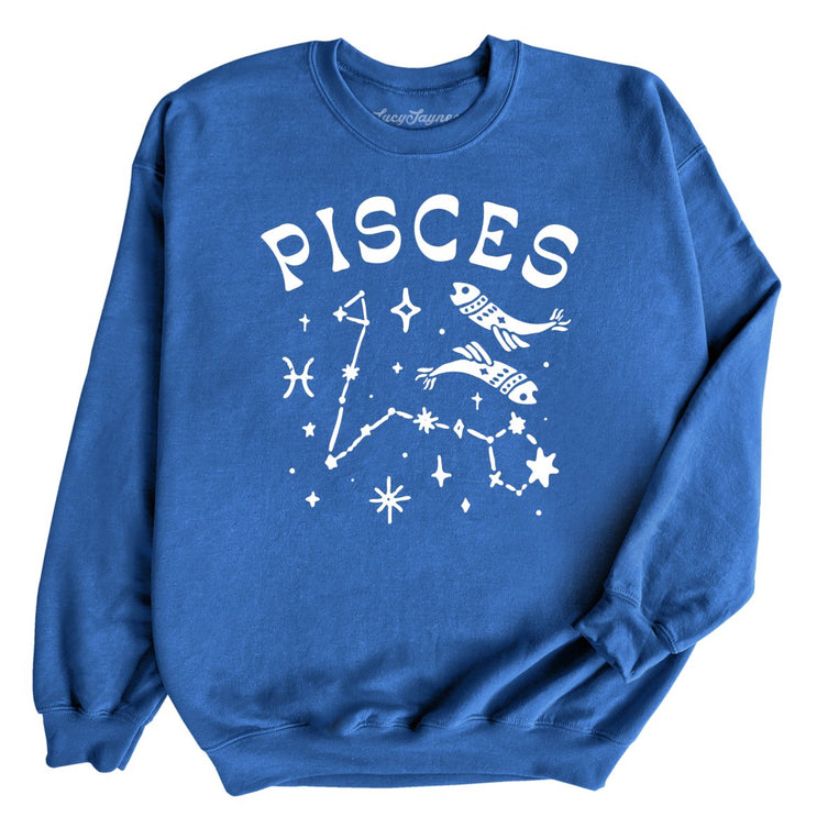 Pisces - Royal - Unisex Sweatshirt
