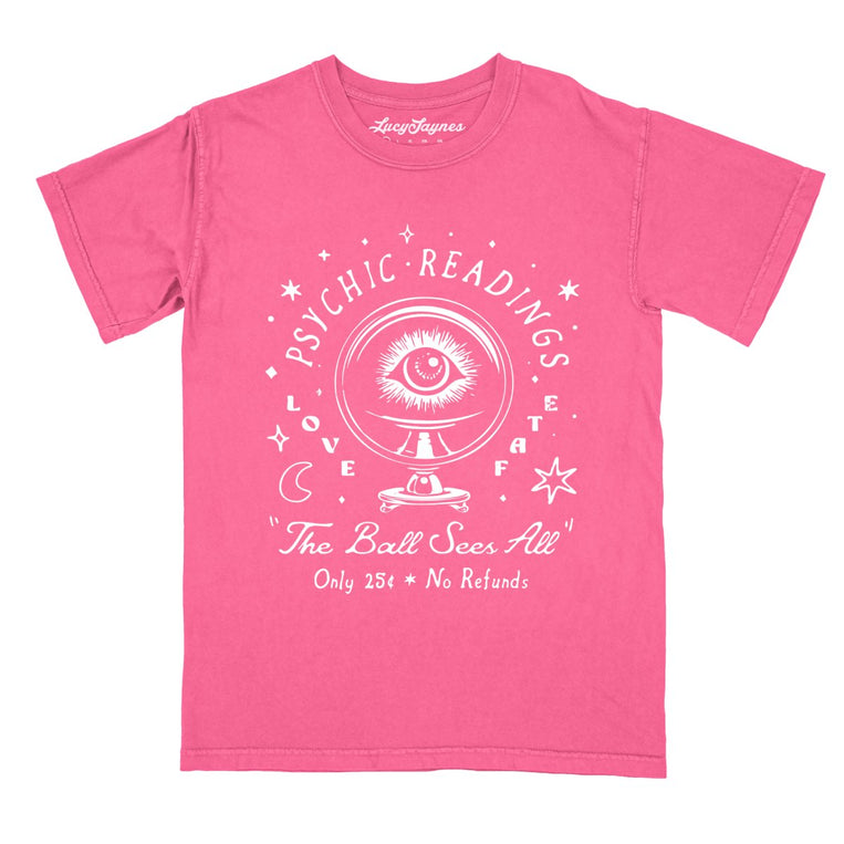 Psychic Readings Comfort Colors Graphic Tee - Crunchberry