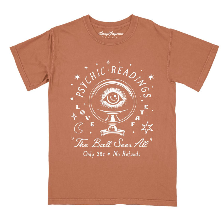 Psychic Readings Comfort Colors Graphic Tee - Yam