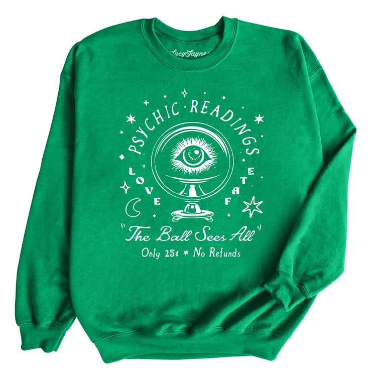 Psychic Readings - Irish Green - Unisex Sweatshirt
