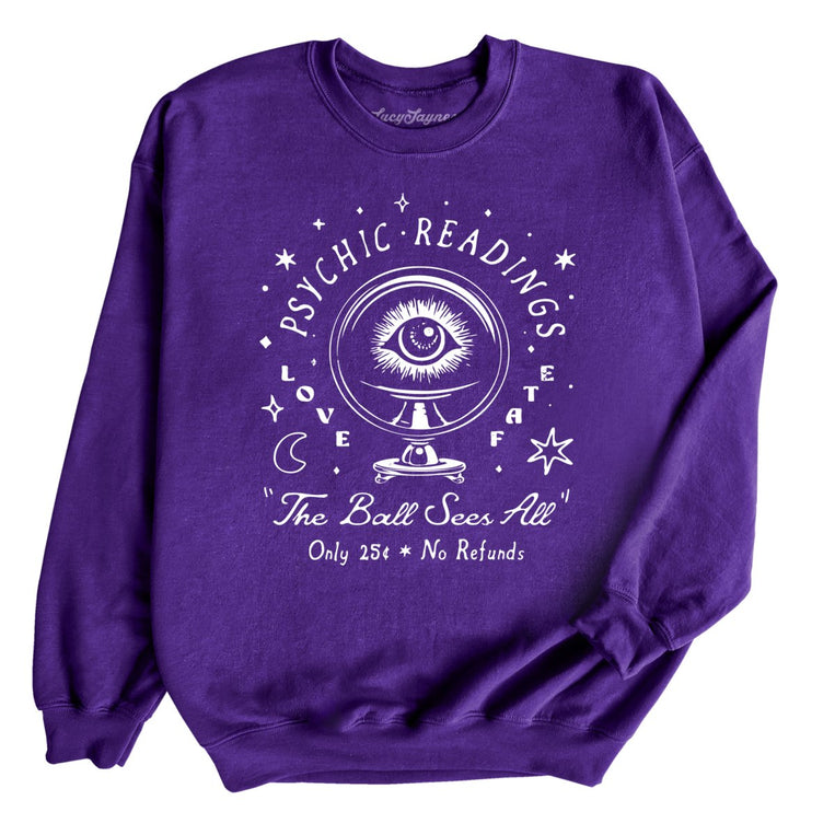Psychic Readings - Purple - Unisex Sweatshirt