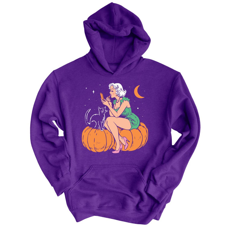 Pumpkin Pinup - Purple - Unisex Hoodie
