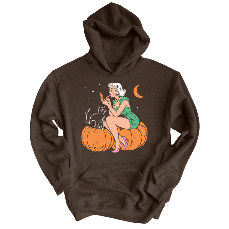Pumpkin Pinup - Dark Chocolate - Unisex Hoodie