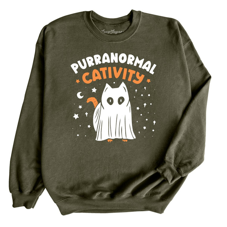 Purranormal Cativity - Military Green - Full Front