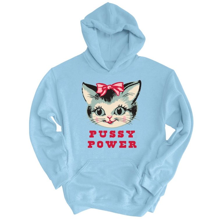 Pussy Power - Light Blue - Unisex Hoodie