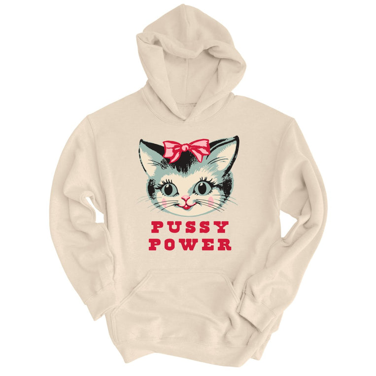Pussy Power - Sand - Unisex Hoodie