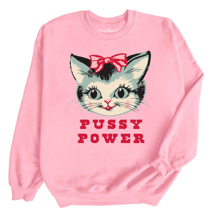 Pussy Power - Light Pink - Full Front