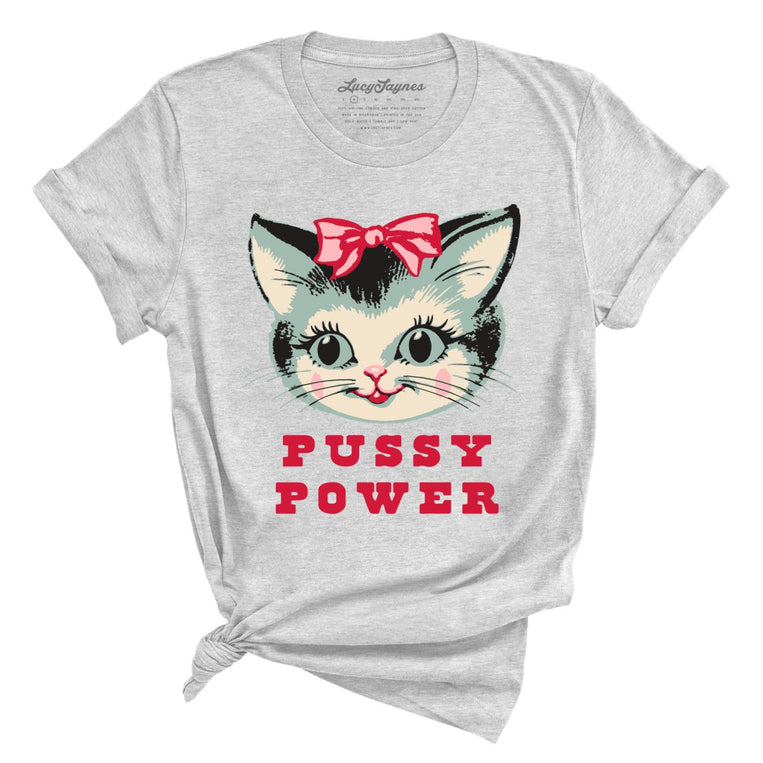 Pussy Power - Athletic Heather - Full Front