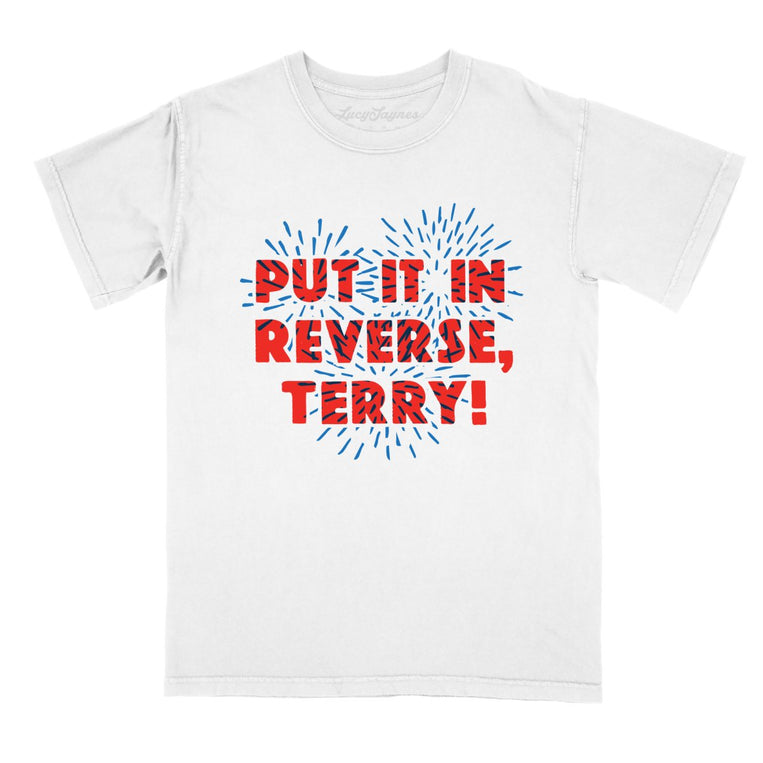 Put It In Reverse Terry - White - Full Front