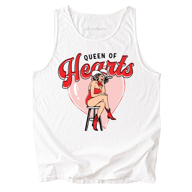 Queen Of Hearts Comfort Colors Tank Top