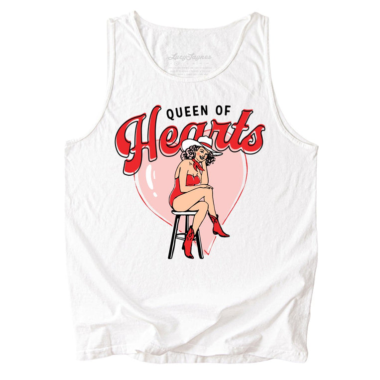 Queen Of Hearts Comfort Colors Graphic Tank Top