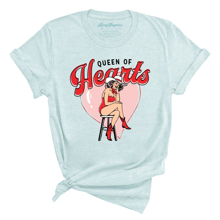 Queen Of Hearts - Heather Ice Blue - Full Front
