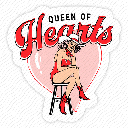 Queen Of Hearts Sticker
